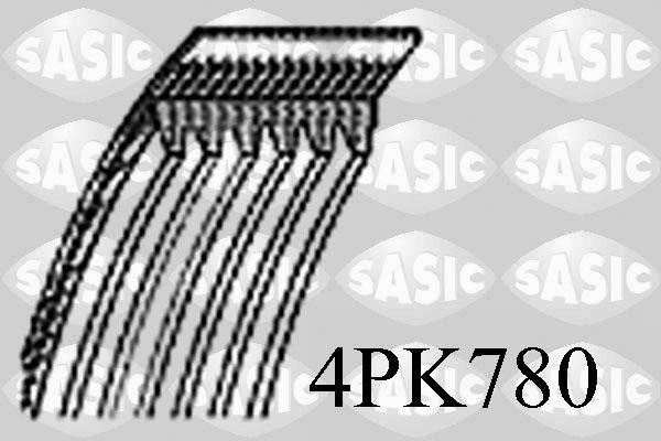 Sasic 4PK780 - Поліклиновий ремінь autozip.com.ua