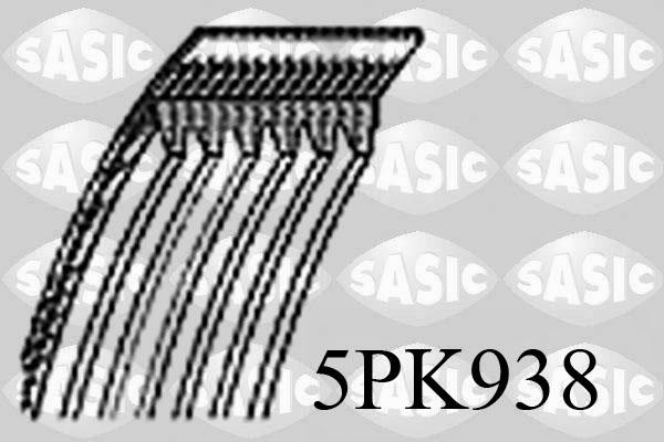 Sasic 5PK938 - Поліклиновий ремінь autozip.com.ua