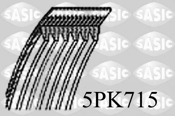 Sasic 5PK715 - Поліклиновий ремінь autozip.com.ua