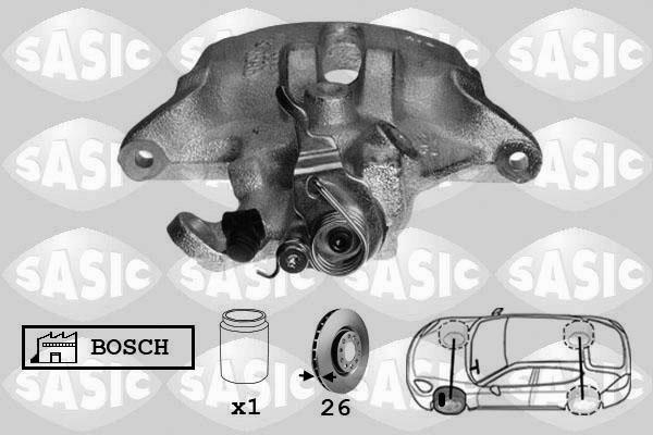 Sasic 6500028 - Гальмівний супорт autozip.com.ua