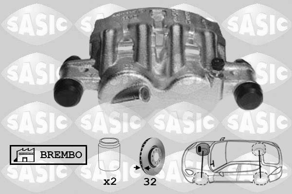 Sasic 6500075 - Гальмівний супорт autozip.com.ua