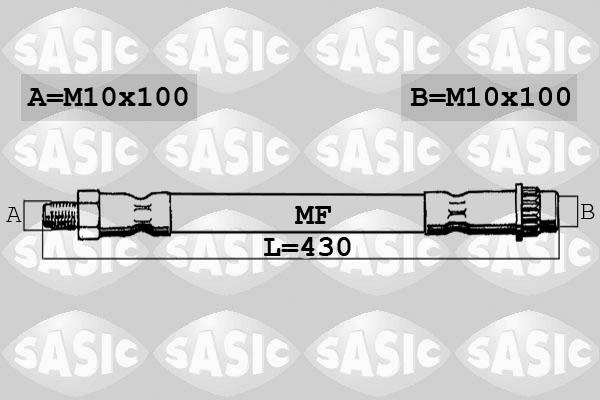 Sasic 6604006 - Гальмівний шланг autozip.com.ua