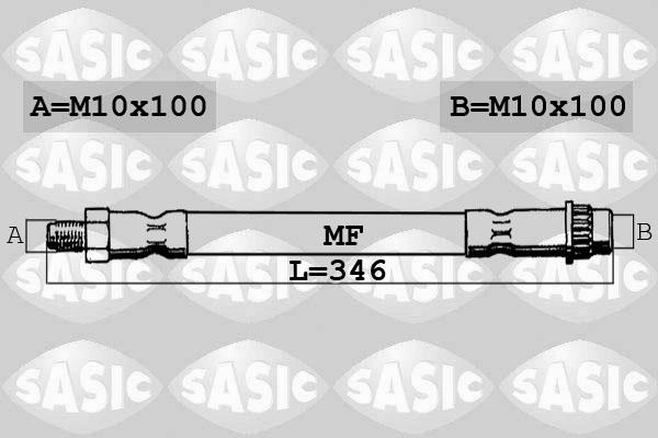 Sasic 6604003 - Гальмівний шланг autozip.com.ua