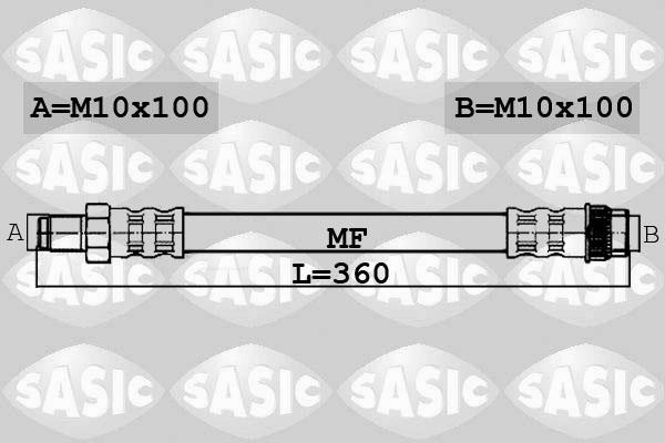 Sasic 6604039 - Гальмівний шланг autozip.com.ua