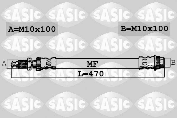 Sasic 6604028 - Гальмівний шланг autozip.com.ua