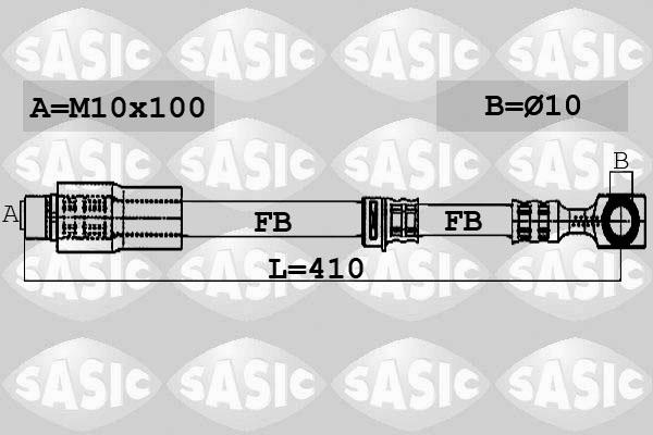 Sasic 6606044 - Гальмівний шланг autozip.com.ua