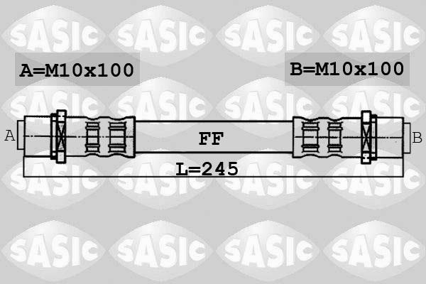 Sasic 6606045 - Гальмівний шланг autozip.com.ua