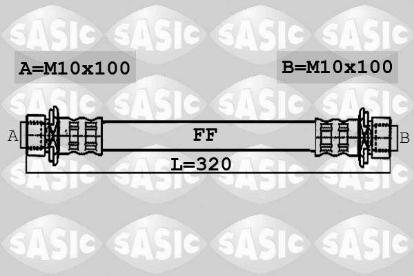 Sasic 6606059 - Гальмівний шланг autozip.com.ua