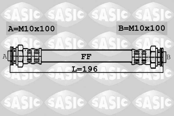 Sasic 6606069 - Гальмівний шланг autozip.com.ua