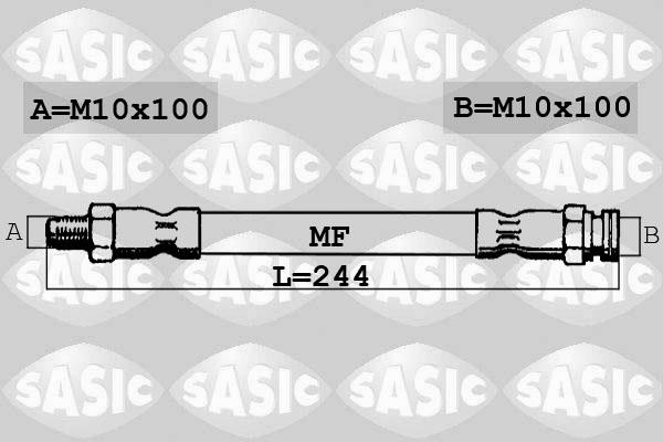 Sasic 6606065 - Гальмівний шланг autozip.com.ua