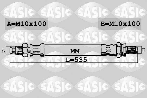 Sasic 6606005 - Гальмівний шланг autozip.com.ua