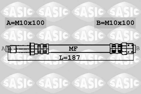 Sasic 6606006 - Гальмівний шланг autozip.com.ua