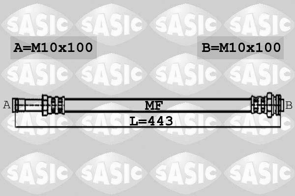 Sasic 6606011 - Гальмівний шланг autozip.com.ua