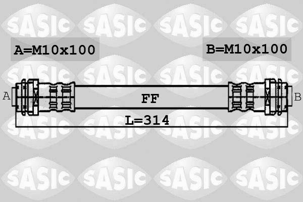 Sasic 6606087 - Гальмівний шланг autozip.com.ua