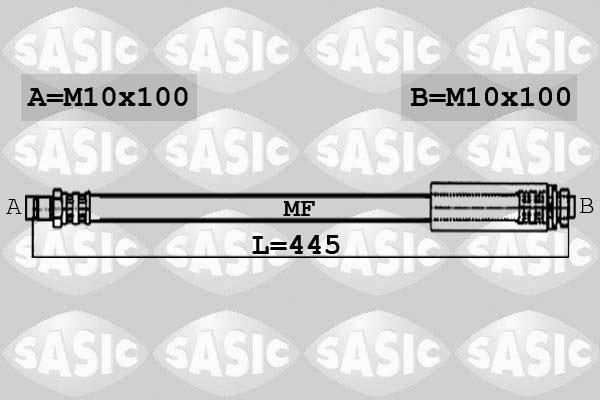 Sasic 6606031 - Гальмівний шланг autozip.com.ua