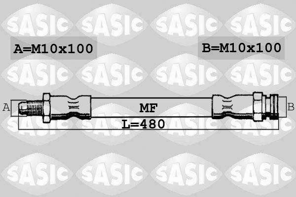 Sasic 6606023 - Гальмівний шланг autozip.com.ua