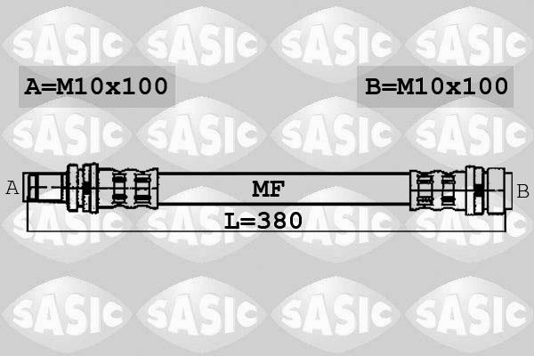 Sasic 6606190 - Гальмівний шланг autozip.com.ua