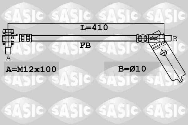 Sasic 6606197 - Гальмівний шланг autozip.com.ua