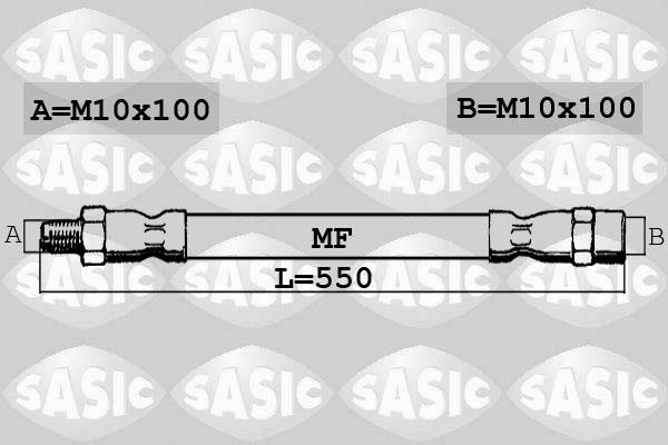 Sasic 6606147 - Гальмівний шланг autozip.com.ua