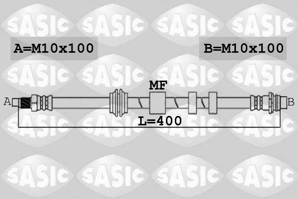 Sasic 6606168 - Гальмівний шланг autozip.com.ua