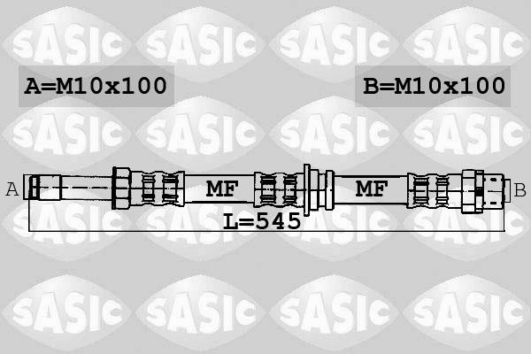 Sasic 6606162 - Гальмівний шланг autozip.com.ua