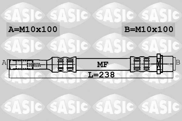 Sasic 6606202 - Гальмівний шланг autozip.com.ua