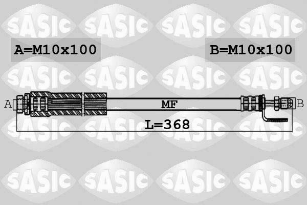 Sasic 6606213 - Гальмівний шланг autozip.com.ua