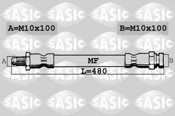 Sasic 6606217 - Гальмівний шланг autozip.com.ua