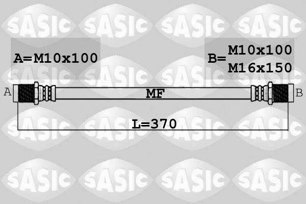 Sasic 6606239 - Гальмівний шланг autozip.com.ua