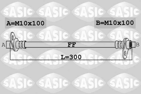 Sasic 6600062 - Гальмівний шланг autozip.com.ua