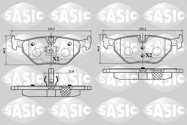 Sasic 6216053 - Гальмівні колодки, дискові гальма autozip.com.ua