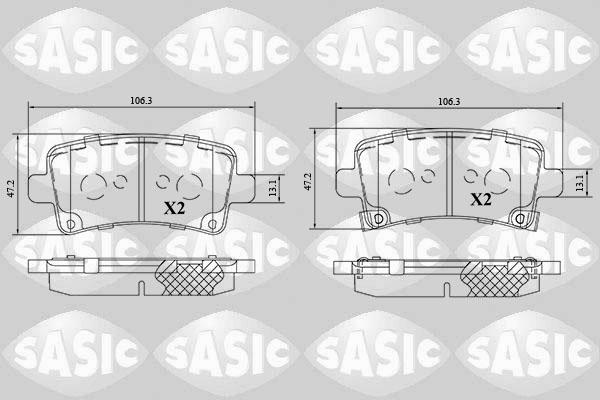 Sasic 6216189 - Гальмівні колодки, дискові гальма autozip.com.ua