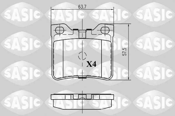 Sasic 6210041 - Гальмівні колодки, дискові гальма autozip.com.ua