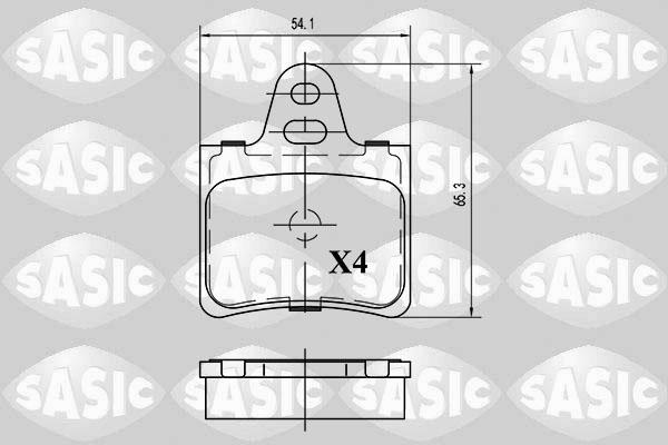 Sasic 6210055 - Гальмівні колодки, дискові гальма autozip.com.ua