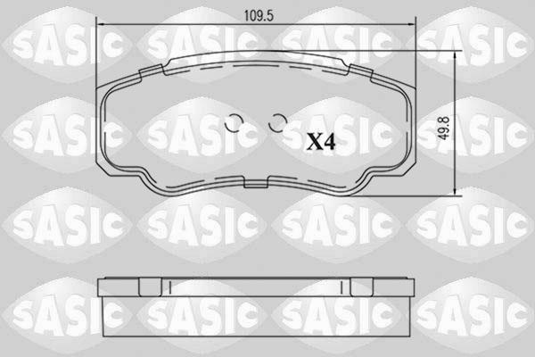 Sasic 6210089 - Гальмівні колодки, дискові гальма autozip.com.ua