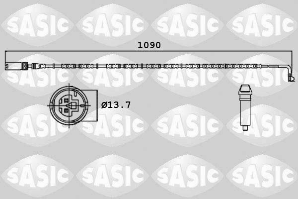 Sasic 6236001 - Сигналізатор, знос гальмівних колодок autozip.com.ua