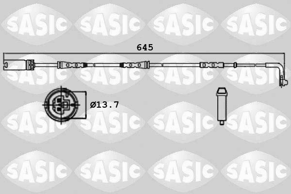 Sasic 6236003 - Сигналізатор, знос гальмівних колодок autozip.com.ua