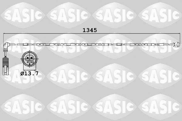 Sasic 6236012 - Сигналізатор, знос гальмівних колодок autozip.com.ua