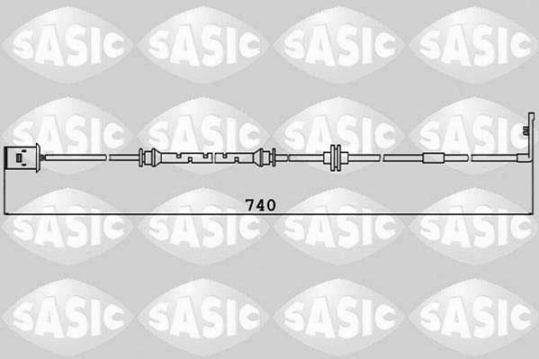 Sasic 6236027 - Сигналізатор, знос гальмівних колодок autozip.com.ua