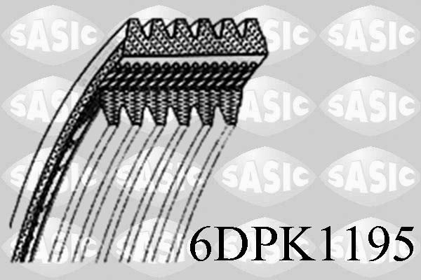 Sasic 6DPK1195 - Поліклиновий ремінь autozip.com.ua
