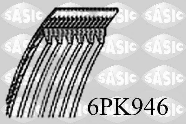 Sasic 6PK946 - Поліклиновий ремінь autozip.com.ua