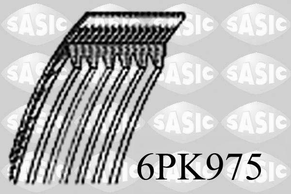 Sasic 6PK975 - Поліклиновий ремінь autozip.com.ua