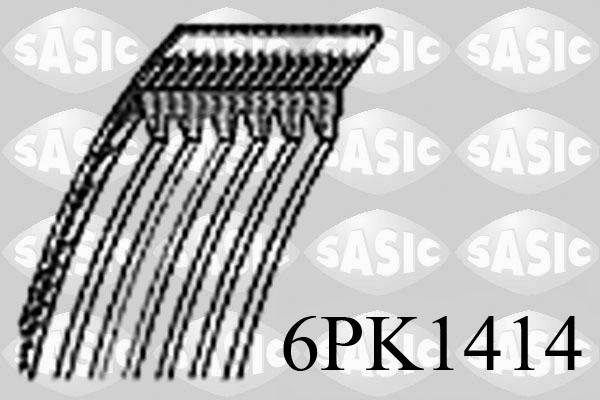 Sasic 6PK1414 - Поліклиновий ремінь autozip.com.ua