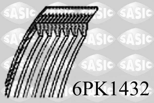 Sasic 6PK1432 - Поліклиновий ремінь autozip.com.ua
