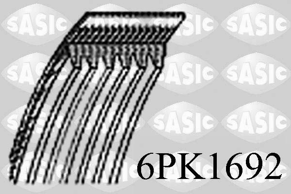 Sasic 6PK1692 - Поліклиновий ремінь autozip.com.ua