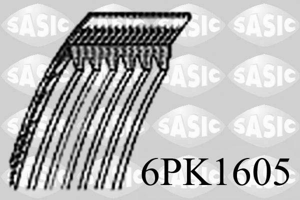 Sasic 6PK1605 - Поліклиновий ремінь autozip.com.ua