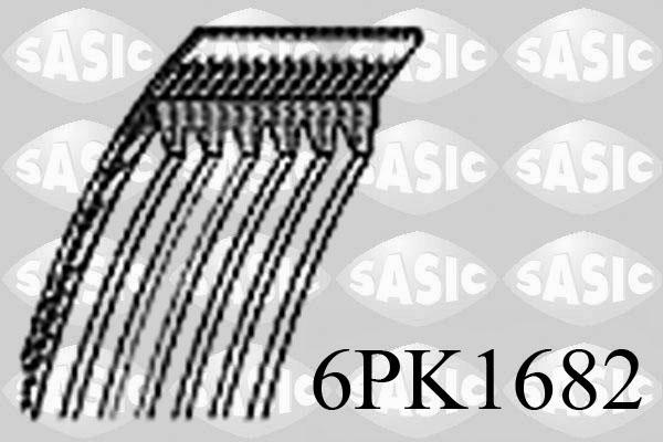 Sasic 6PK1682 - Поліклиновий ремінь autozip.com.ua