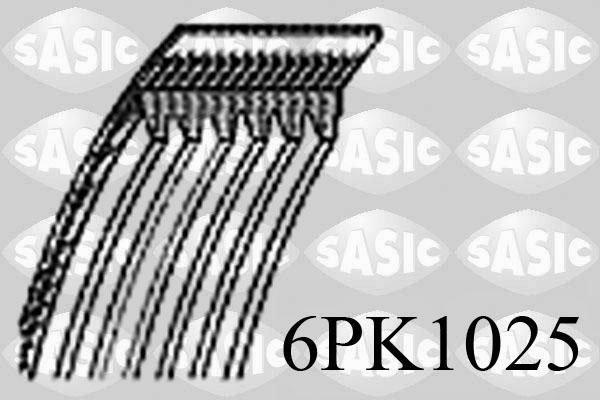 Sasic 6PK1025 - Поліклиновий ремінь autozip.com.ua