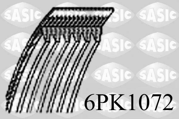 Sasic 6PK1072 - Поліклиновий ремінь autozip.com.ua