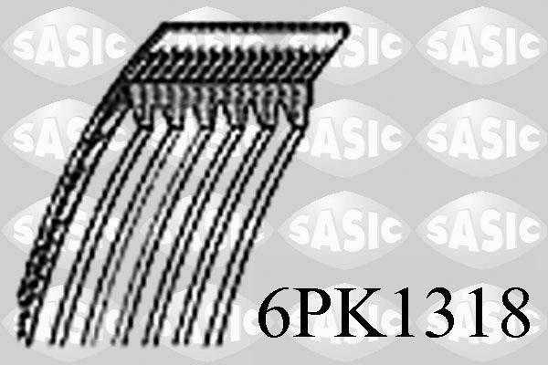 Sasic 6PK1318 - Поліклиновий ремінь autozip.com.ua